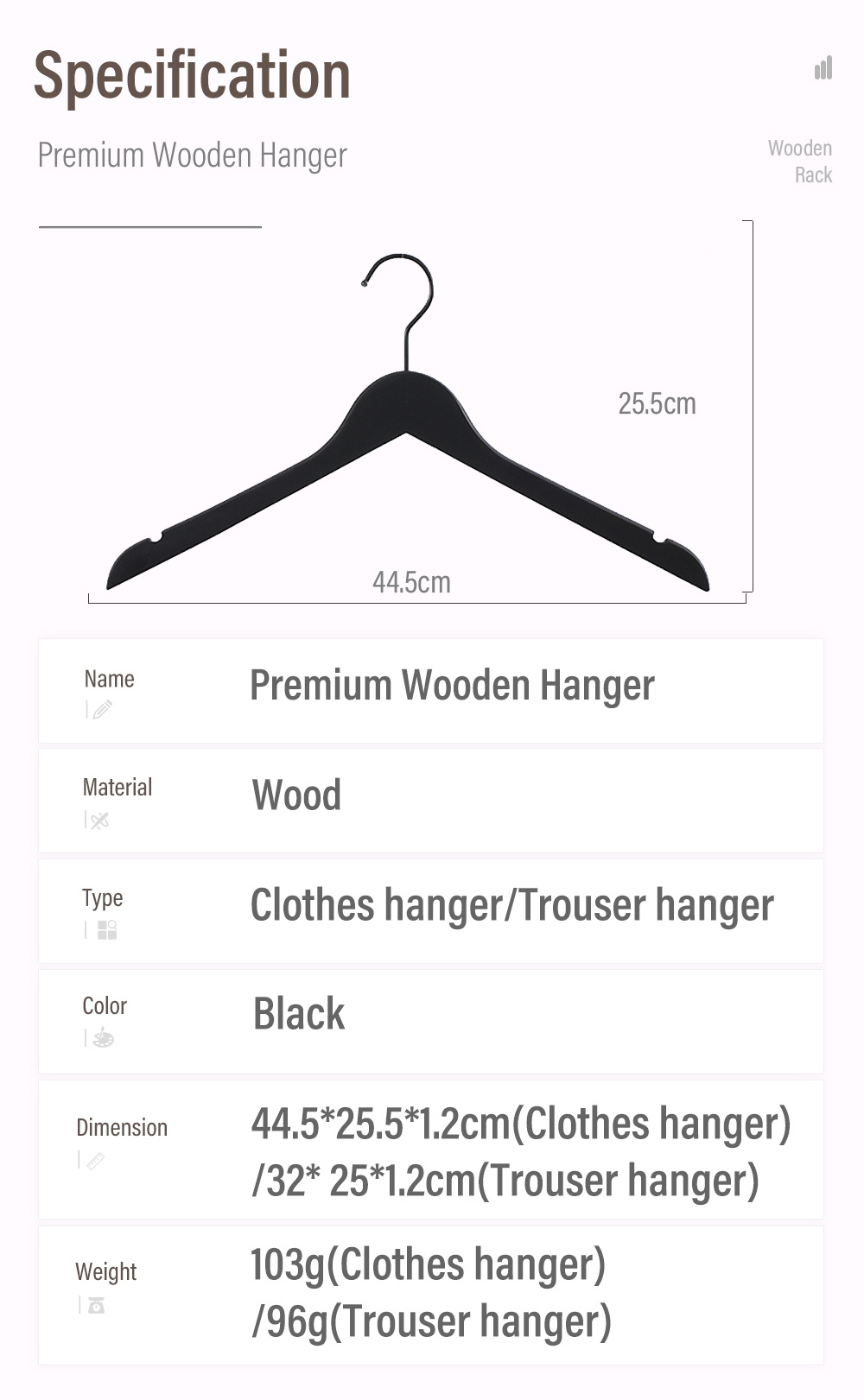 Premium-Wooden-Hanger-Matte-Black-Wood-Trouser-Rack-8